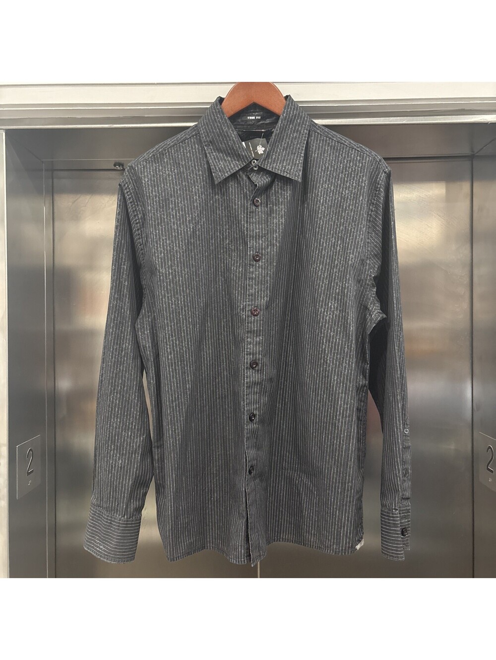 Vintage Y2K Oakley  Button Up Shirt Black Long Sleeve  Sz M
